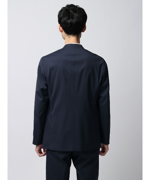 SUIT SQUARE（スーツスクエア）の「ノーカラージャケット CANONICO OFFLIMITS 無地（テーラードジャケット・メンズ・ネイビー系/グレー系・L/M/S/LL）」の12枚目の写真