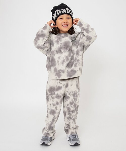 BREEZE（ブリーズ）の「【ジュニア対応】タイダイトレーナー(セットアップ可)（スウェット・キッズ・ブルー/グレー/グリーン・90/100/110/120/130/140）」の5枚目の写真