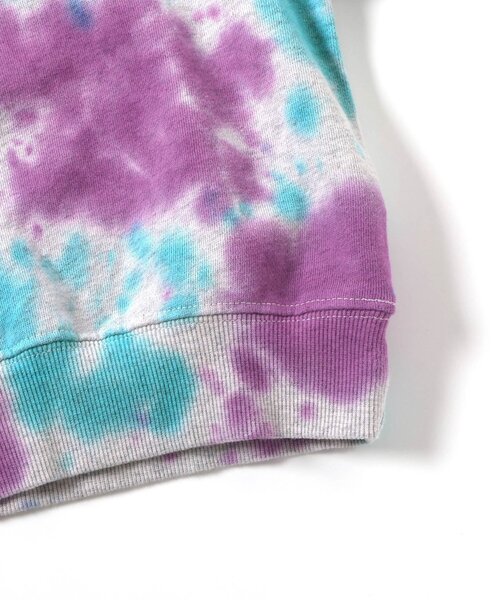 BREEZE（ブリーズ）の「【ジュニア対応】タイダイトレーナー(セットアップ可)（スウェット・キッズ・ブルー/グレー/グリーン・90/100/110/120/130/140）」の16枚目の写真
