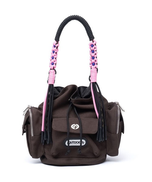 NON TOKYO(ノントーキョー)の「2WAY MULITI POCKET POUCH BAG(ショルダーバッグ・レディース・グレー/ブラウン/ブラック・FREE)」の14枚目の写真