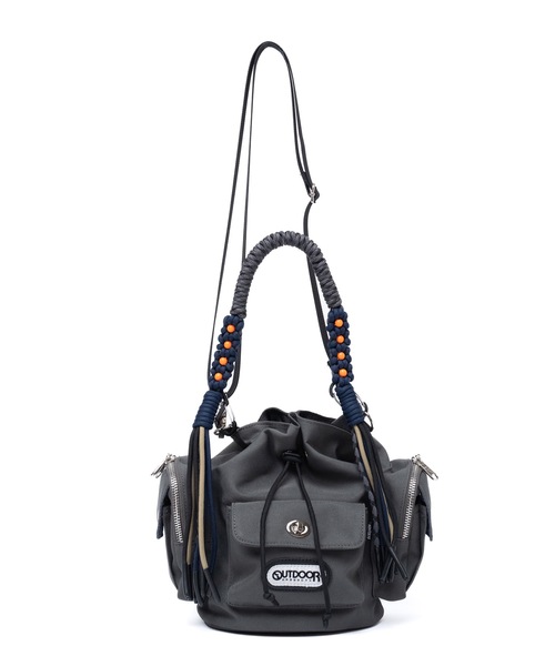 NON TOKYO(ノントーキョー)の「2WAY MULITI POCKET POUCH BAG(ショルダーバッグ・レディース・グレー/ブラウン/ブラック・FREE)」の4枚目の写真