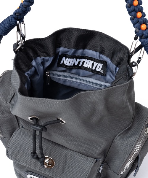 NON TOKYO(ノントーキョー)の「2WAY MULITI POCKET POUCH BAG(ショルダーバッグ・レディース・グレー/ブラウン/ブラック・FREE)」の7枚目の写真