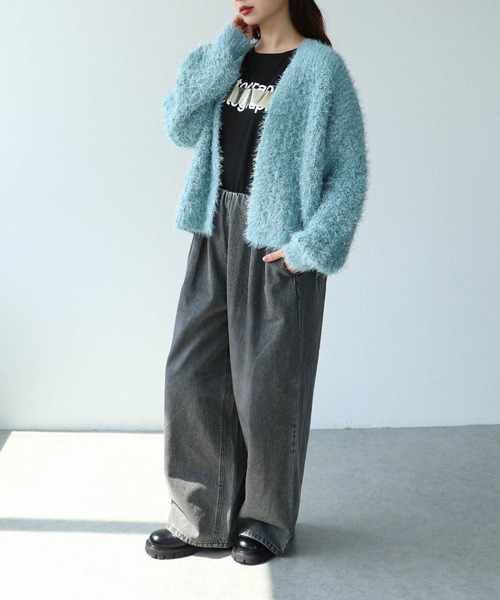 Cepica（セピカ）の「【MARECHAL TERRE / マルシャルテル】タックデニムパンツ（デニムパンツ・レディース・ブラック/ブルー・FREE）」の10枚目の写真