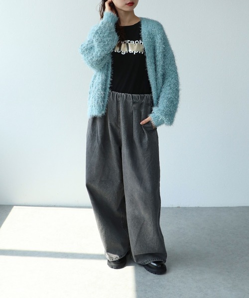 Cepica（セピカ）の「【MARECHAL TERRE / マルシャルテル】タックデニムパンツ（デニムパンツ・レディース・ブラック/ブルー・FREE）」の11枚目の写真