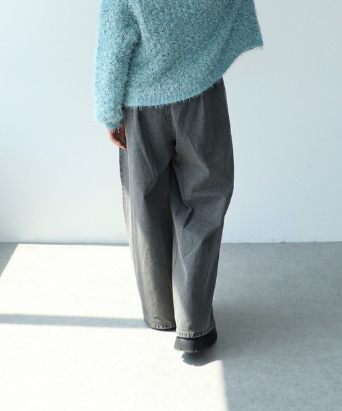 Cepica（セピカ）の「【MARECHAL TERRE / マルシャルテル】タックデニムパンツ（デニムパンツ・レディース・ブラック/ブルー・FREE）」の12枚目の写真