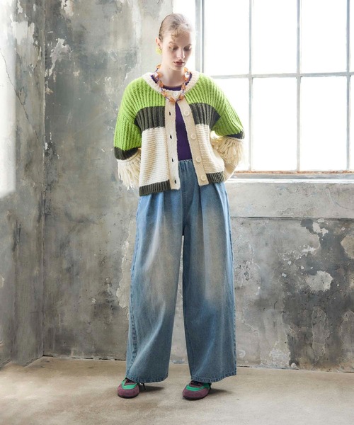 Cepica（セピカ）の「【MARECHAL TERRE / マルシャルテル】タックデニムパンツ（デニムパンツ・レディース・ブラック/ブルー・FREE）」の16枚目の写真