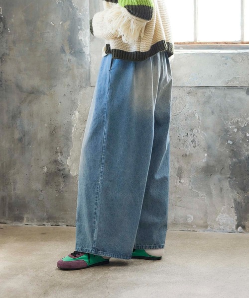 Cepica（セピカ）の「【MARECHAL TERRE / マルシャルテル】タックデニムパンツ（デニムパンツ・レディース・ブラック/ブルー・FREE）」の17枚目の写真