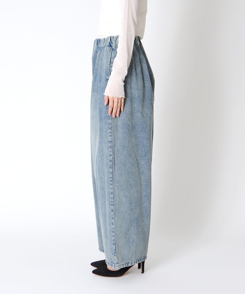 Cepica（セピカ）の「【MARECHAL TERRE / マルシャルテル】タックデニムパンツ（デニムパンツ・レディース・ブラック/ブルー・FREE）」の22枚目の写真