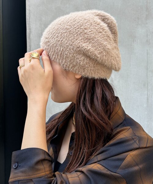 DouDou(ドゥドゥ)の「フェザーヤーンワッチ(ハット・レディース・ベージュ/グレー・FREE)」の6枚目の写真