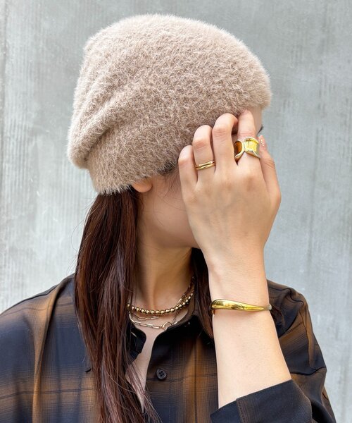 DouDou(ドゥドゥ)の「フェザーヤーンワッチ(ハット・レディース・ベージュ/グレー・FREE)」の7枚目の写真