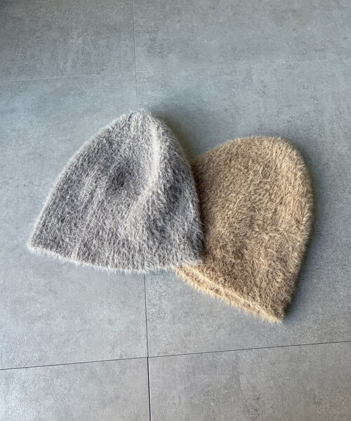 DouDou(ドゥドゥ)の「フェザーヤーンワッチ(ハット・レディース・ベージュ/グレー・FREE)」の9枚目の写真