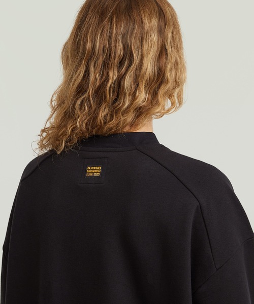 G-STAR（ジースター）の「BIKER ZIP SWEATER DRESS/バイカージップディテールスウェットワンピース（ワンピース・レディース・ダークブラック・MEDIUM/SMALL/X-SMALL）」の2枚目の写真