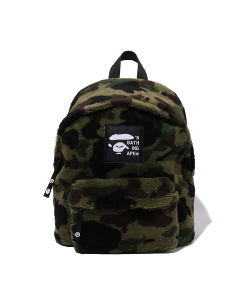 A BATHING APE（アベイシングエイプ）の「1ST CAMO FLEECE DAYPACK（バックパック/リュック・キッズ・イエロー/グリーン・FREE）」の3枚目の写真