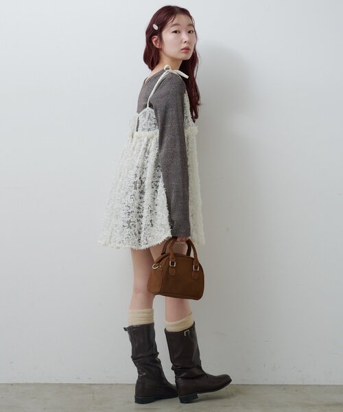Kastane(カスタネ)の「【4色展開/2WAY】miniボストンBAG(ボストンバッグ・レディース・ブラウン系その他/ブラック/アイボリー/ダークブラウン・FREE)」の17枚目の写真