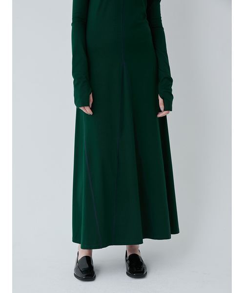 SORIN(ソリン )の「Off Shoulder Flared Dress/オフショルダーフレアドレス(ワンピース・レディース・ダークグリーン/ブラック・38/36)」の10枚目の写真