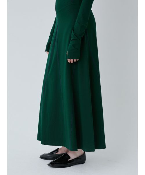 SORIN(ソリン )の「Off Shoulder Flared Dress/オフショルダーフレアドレス(ワンピース・レディース・ダークグリーン/ブラック・38/36)」の11枚目の写真