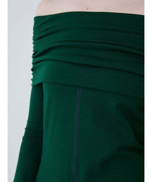 SORIN(ソリン )の「Off Shoulder Flared Dress/オフショルダーフレアドレス(ワンピース・レディース・ダークグリーン/ブラック・38/36)」の14枚目の写真