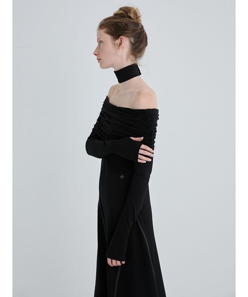 SORIN(ソリン )の「Off Shoulder Flared Dress/オフショルダーフレアドレス(ワンピース・レディース・ダークグリーン/ブラック・38/36)」の22枚目の写真