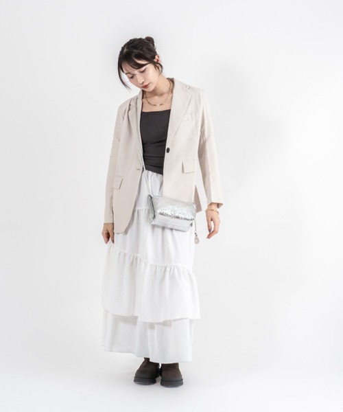 marco masi(マルコマージ)の「【MARCO MASI/マルコ・マージ】ショルダーバッグ ミニ ポシェット ポーチ(ショルダーバッグ・レディース・ブラック/シルバー・FREE)」の3枚目の写真