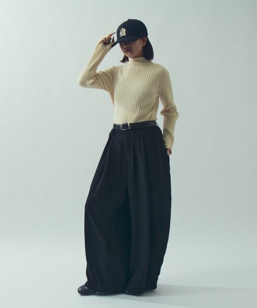 Lui's（ルイス）の「【WEB限定】ワイドバルーンイージースラックス（スラックス・メンズ・ブラック/ベージュ・S/M）」の7枚目の写真