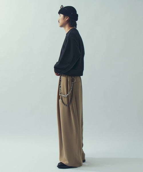 Lui's（ルイス）の「【WEB限定】ワイドバルーンイージースラックス（スラックス・メンズ・ブラック/ベージュ・S/M）」の22枚目の写真