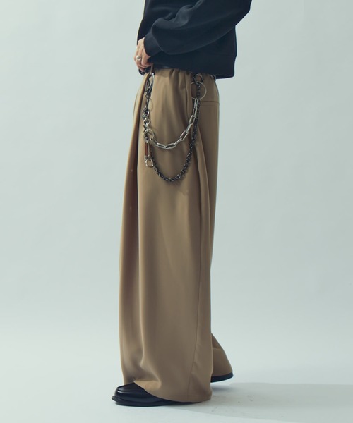 Lui's（ルイス）の「【WEB限定】ワイドバルーンイージースラックス（スラックス・メンズ・ブラック/ベージュ・S/M）」の18枚目の写真