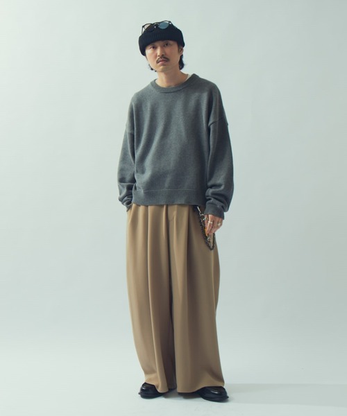 WEB限定】ワイドバルーンイージースラックス（スラックス）｜Lui's