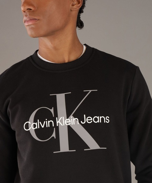 Calvin Klein(カルバン・クライン)の「【 Calvin Klein / カルバン クライン 】MONOGRAM LOGO SWEAT / モノグラム ロゴ スウェット(スウェット・メンズ・ブラック・LARGE/MEDIUM/SMALL)」の2枚目の写真