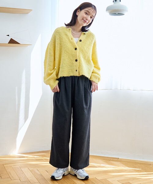 セール】ブークレ 2way ミックスニットカーディガン（ニット/セーター