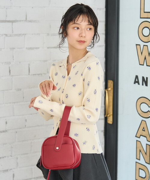 フラワープリント カーディガン ショートパンツセット フラワープリント カーディガン ショートパンツセット サマーニットハット