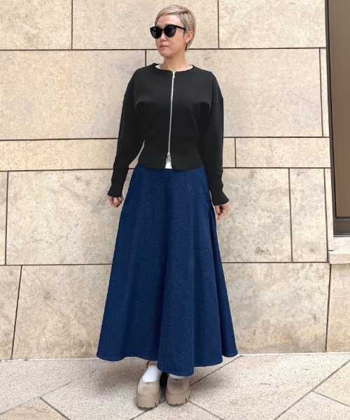 JENNE(ジェンヌ)の「接結コットンニット(カーディガン/ボレロ・レディース・ホワイト/ブラック/レッド・LARGE/MEDIUM/SMALL)」の4枚目の写真