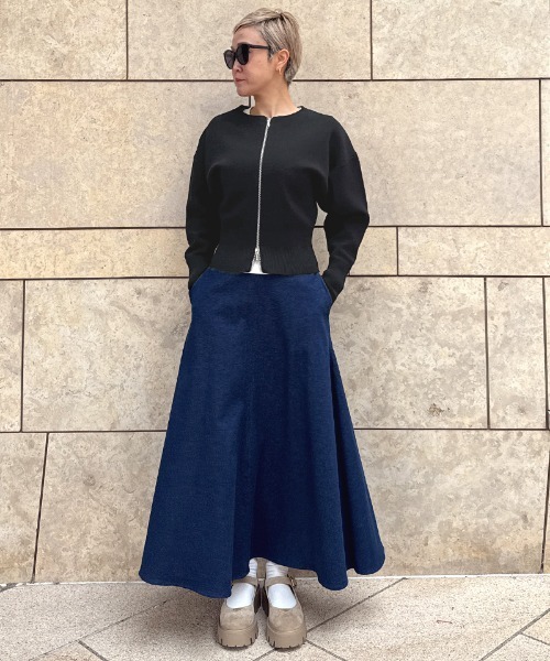 JENNE(ジェンヌ)の「接結コットンニット(カーディガン/ボレロ・レディース・ホワイト/ブラック/レッド・LARGE/MEDIUM/SMALL)」の7枚目の写真