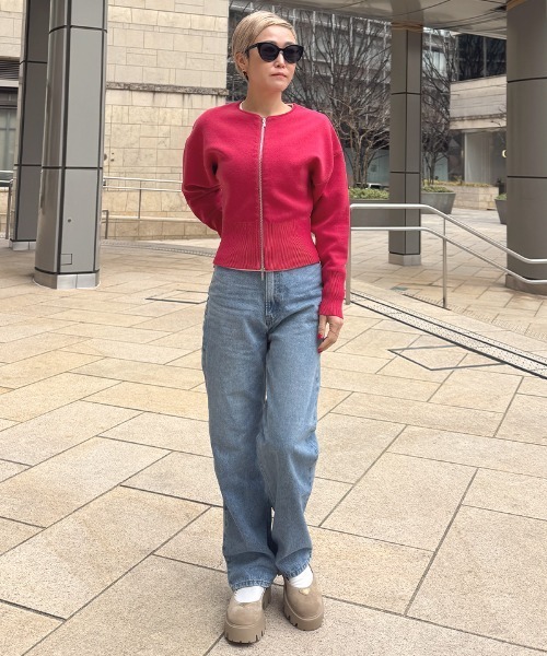 JENNE(ジェンヌ)の「接結コットンニット(カーディガン/ボレロ・レディース・ホワイト/ブラック/レッド・LARGE/MEDIUM/SMALL)」の20枚目の写真
