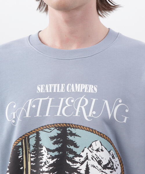 MANASTASH（マナスタッシュ）の「MANASTASH/マナスタッシュ　CREW SWEAT CAMPERS GATHERING/クルースウェット キャンパーズギャザリング（スウェット・メンズ・その他5/ブルー系その他3/その他・S/M/XL/L）」の8枚目の写真