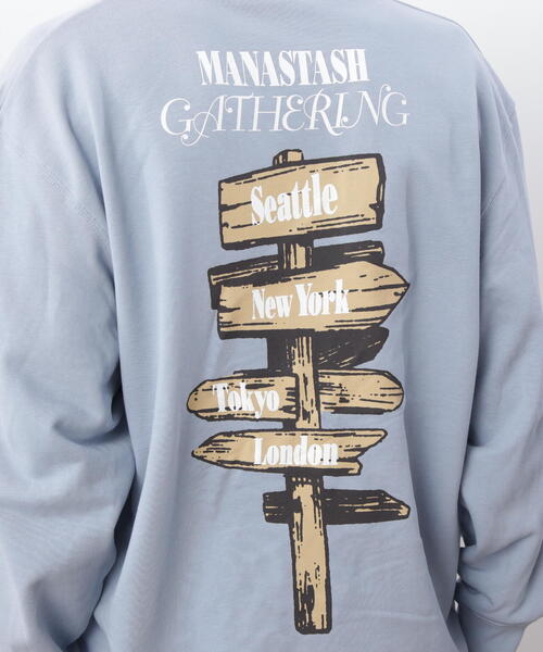 MANASTASH（マナスタッシュ）の「MANASTASH/マナスタッシュ　CREW SWEAT CAMPERS GATHERING/クルースウェット キャンパーズギャザリング（スウェット・メンズ・その他5/ブルー系その他3/その他・S/M/XL/L）」の11枚目の写真