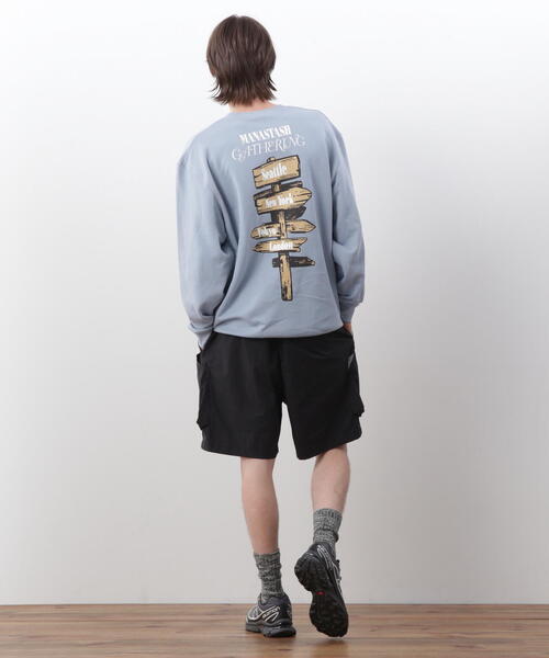 MANASTASH（マナスタッシュ）の「MANASTASH/マナスタッシュ　CREW SWEAT CAMPERS GATHERING/クルースウェット キャンパーズギャザリング（スウェット・メンズ・その他5/ブルー系その他3/その他・S/M/XL/L）」の13枚目の写真