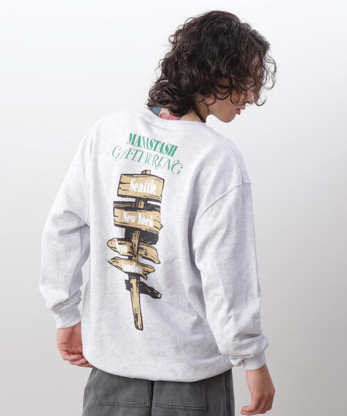 MANASTASH（マナスタッシュ）の「MANASTASH/マナスタッシュ　CREW SWEAT CAMPERS GATHERING/クルースウェット キャンパーズギャザリング（スウェット・メンズ・その他5/ブルー系その他3/その他・S/M/XL/L）」の21枚目の写真