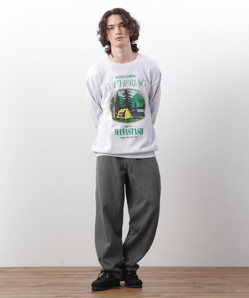 MANASTASH（マナスタッシュ）の「MANASTASH/マナスタッシュ　CREW SWEAT CAMPERS GATHERING/クルースウェット キャンパーズギャザリング（スウェット・メンズ・その他5/ブルー系その他3/その他・S/M/XL/L）」の22枚目の写真