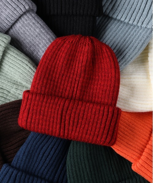 Right-on（ライトオン）の「【HONEYSUCKLE ROSE】ニットワッチ（ニットキャップ/ビーニー・レディース・グレー/オフホワイト/オレンジ/ケリーグリーン/ブラック/グリーン/レッド/ブラウン/ブルー/ターコイズブルー・フリー）」の9枚目の写真