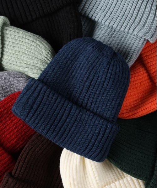 Right-on（ライトオン）の「【HONEYSUCKLE ROSE】ニットワッチ（ニットキャップ/ビーニー・レディース・グレー/オフホワイト/オレンジ/ケリーグリーン/ブラック/グリーン/レッド/ブラウン/ブルー/ターコイズブルー・フリー）」の8枚目の写真