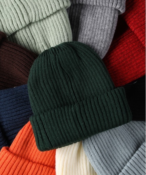 Right-on（ライトオン）の「【HONEYSUCKLE ROSE】ニットワッチ（ニットキャップ/ビーニー・レディース・グレー/オフホワイト/オレンジ/ケリーグリーン/ブラック/グリーン/レッド/ブラウン/ブルー/ターコイズブルー・フリー）」の5枚目の写真