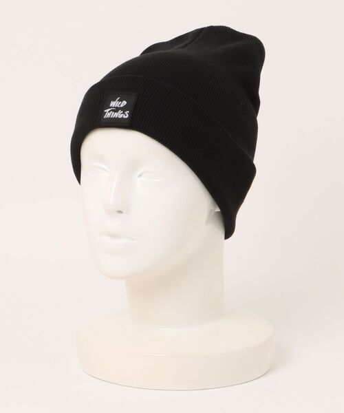 WILD THINGS（ワイルドシングス）の「【RES】【WILD THINGS】A/C WATCH CAP（ニットキャップ/ビーニー・メンズ・ブラック/パープル・FREE）」の4枚目の写真