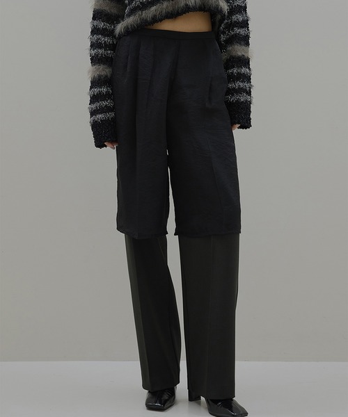 Ameri(�A����)��HALF SHEER LAYERED PANTS(�X���b�N�X)