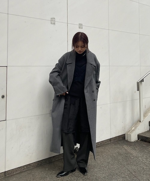 Ameri(アメリ)の「HALF SHEER LAYERED PANTS(スラックス・レディース・テラコッタ/スミクロ/ベージュ・SMALL/MEDIUM)」の12枚目の写真
