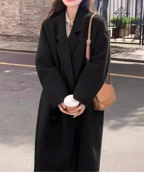 ダブルブレスト ロングチェスターコート sullen ダブルブレスト ロングチェスターコート sullen SUGGESTION