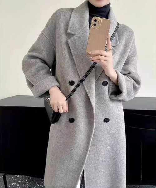 ダブルブレスト ロングチェスターコート sullen ダブルブレスト ロングチェスターコート sullen SUGGESTION