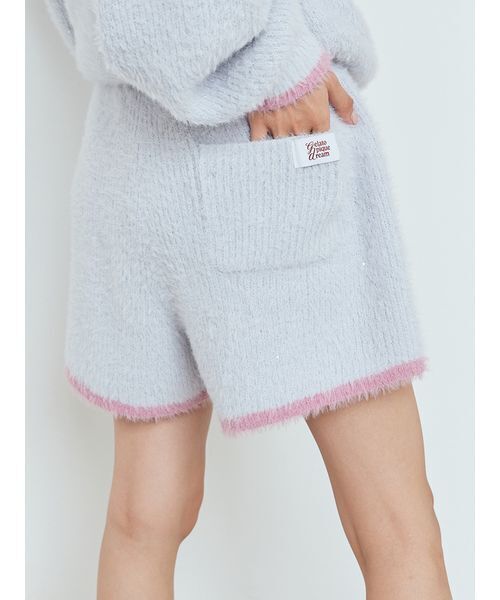 ラメフェザーショートパンツ（ルームウェア/パジャマ）｜gelato pique