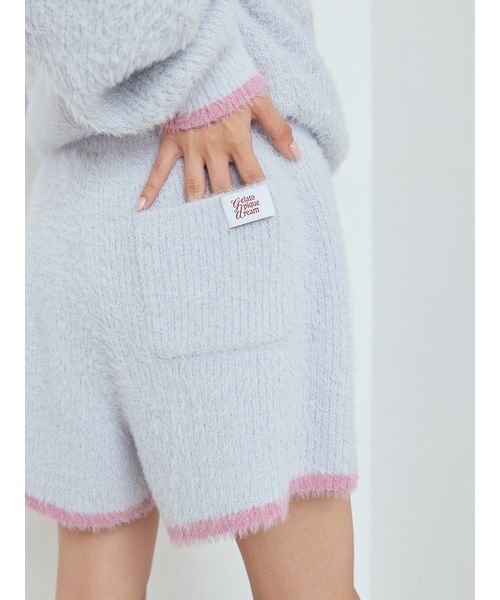 ラメフェザーショートパンツ（ルームウェア/パジャマ）｜gelato pique