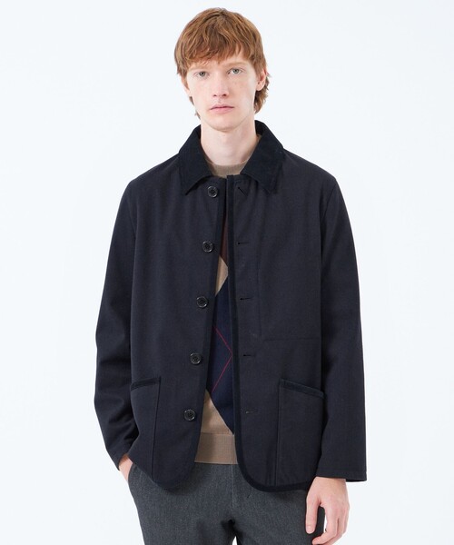 MACKINTOSH PHILOSOPHY(マッキントッシュ フィロソフィー)の「ニードルパンチ WARENFORD Relax(ウァレンフォード リラックス)(ブルゾン・メンズ・ブラック/ダークネイビー・38/40)」の2枚目の写真