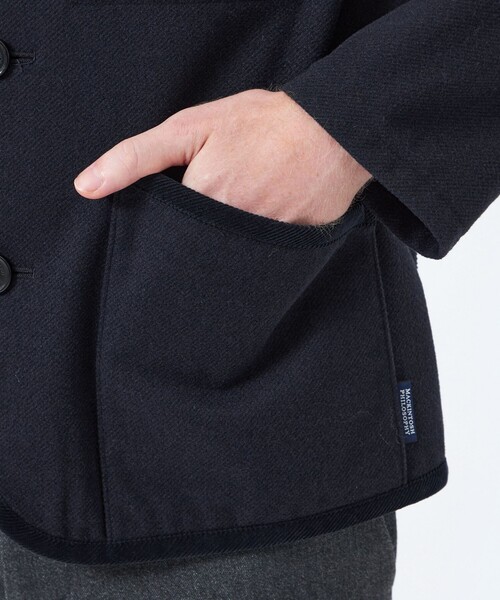MACKINTOSH PHILOSOPHY(マッキントッシュ フィロソフィー)の「ニードルパンチ WARENFORD Relax(ウァレンフォード リラックス)(ブルゾン・メンズ・ブラック/ダークネイビー・38/40)」の8枚目の写真